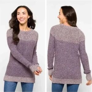 Fate Clairina Textured Pullover Tunic Sweater